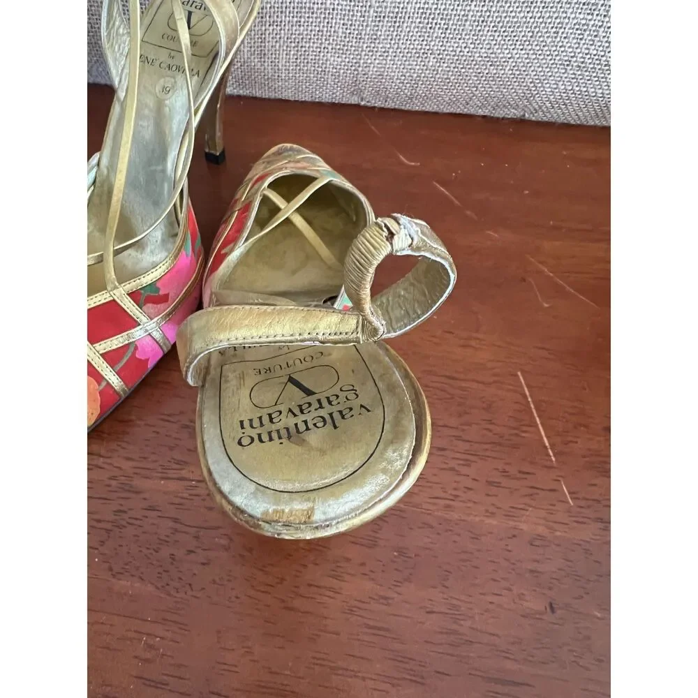 Valentino Garavani - Vintage Floral Rene Caovilla Heels, Size 39 EU (9 US)